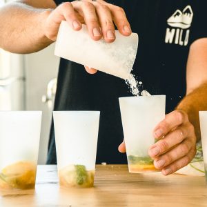 un mojito tout frais avec de la mente de notre potager